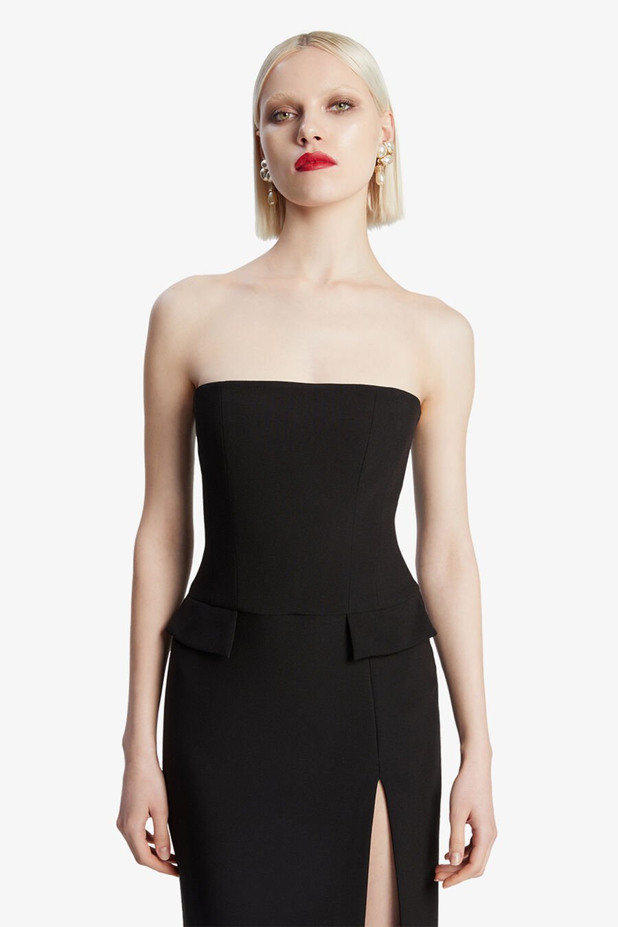 Nikki Strapless Midi Dress
