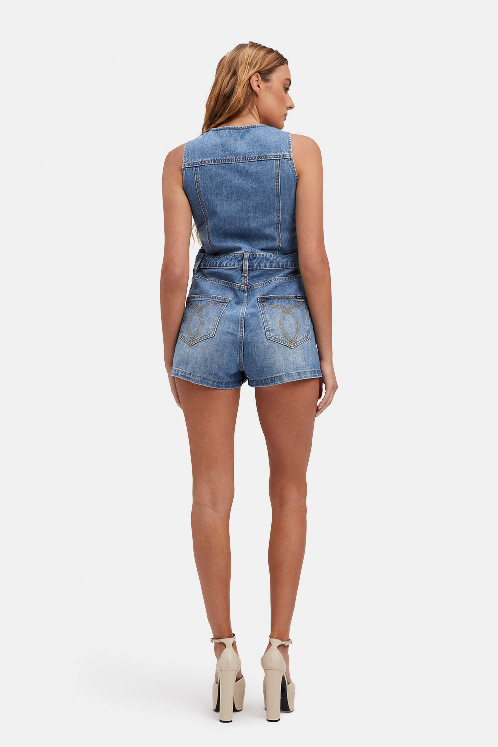DENIM ROMPER in colour CITADEL