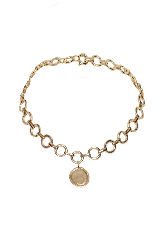O CHAIN  CHOKER in colour GOLD EARTH