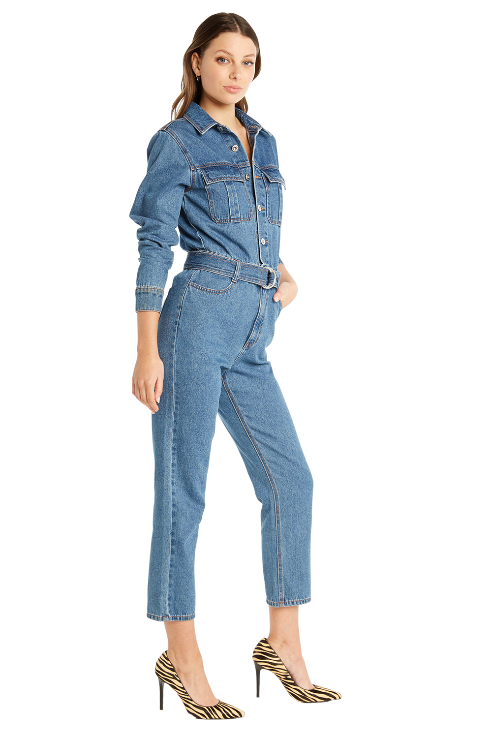 new look denim jumpsuit