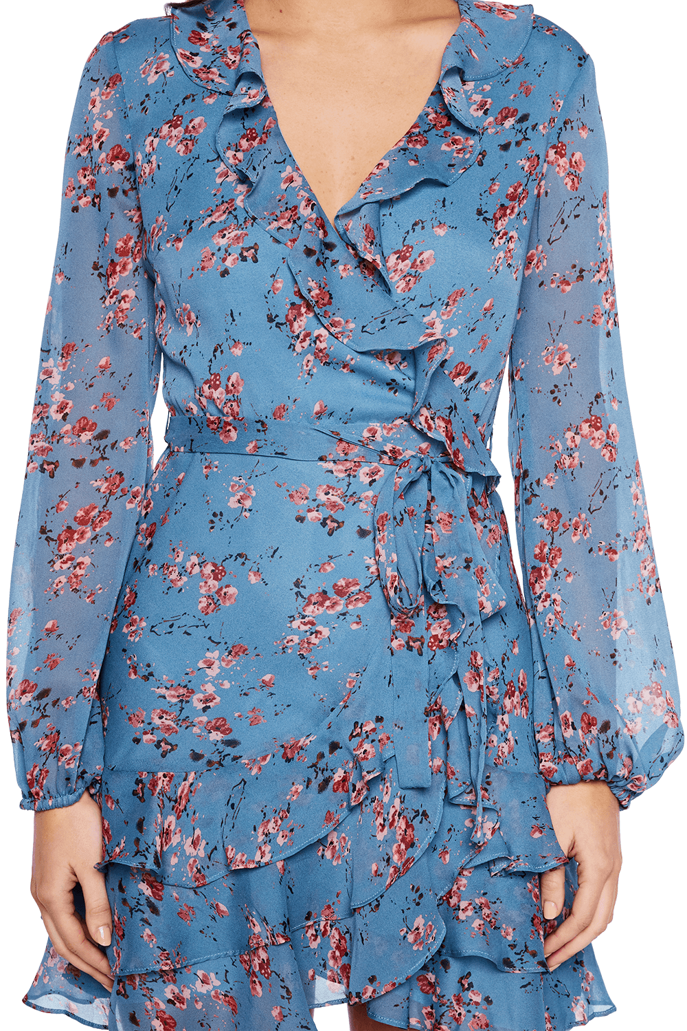 Blue Rose Dress in Blu Florl | Bardot