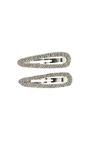 CLEAR CRYSTAL 2 SET CLIP in colour BRIGHT WHITE