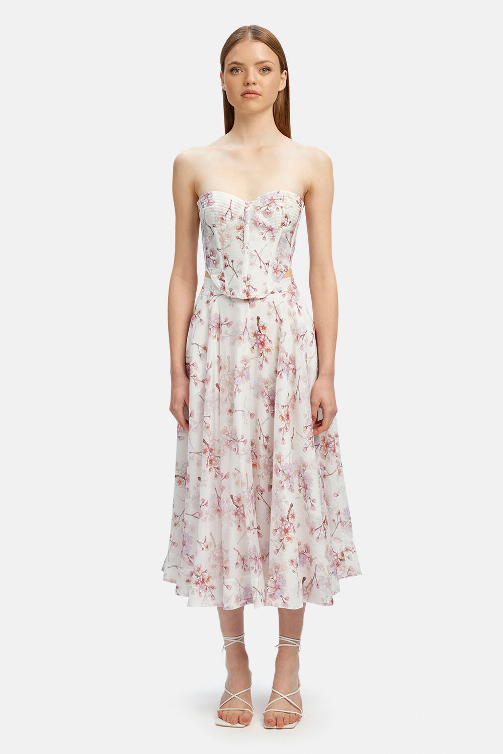 GRACIOUS MIDI SKIRT in colour BLOSSOM