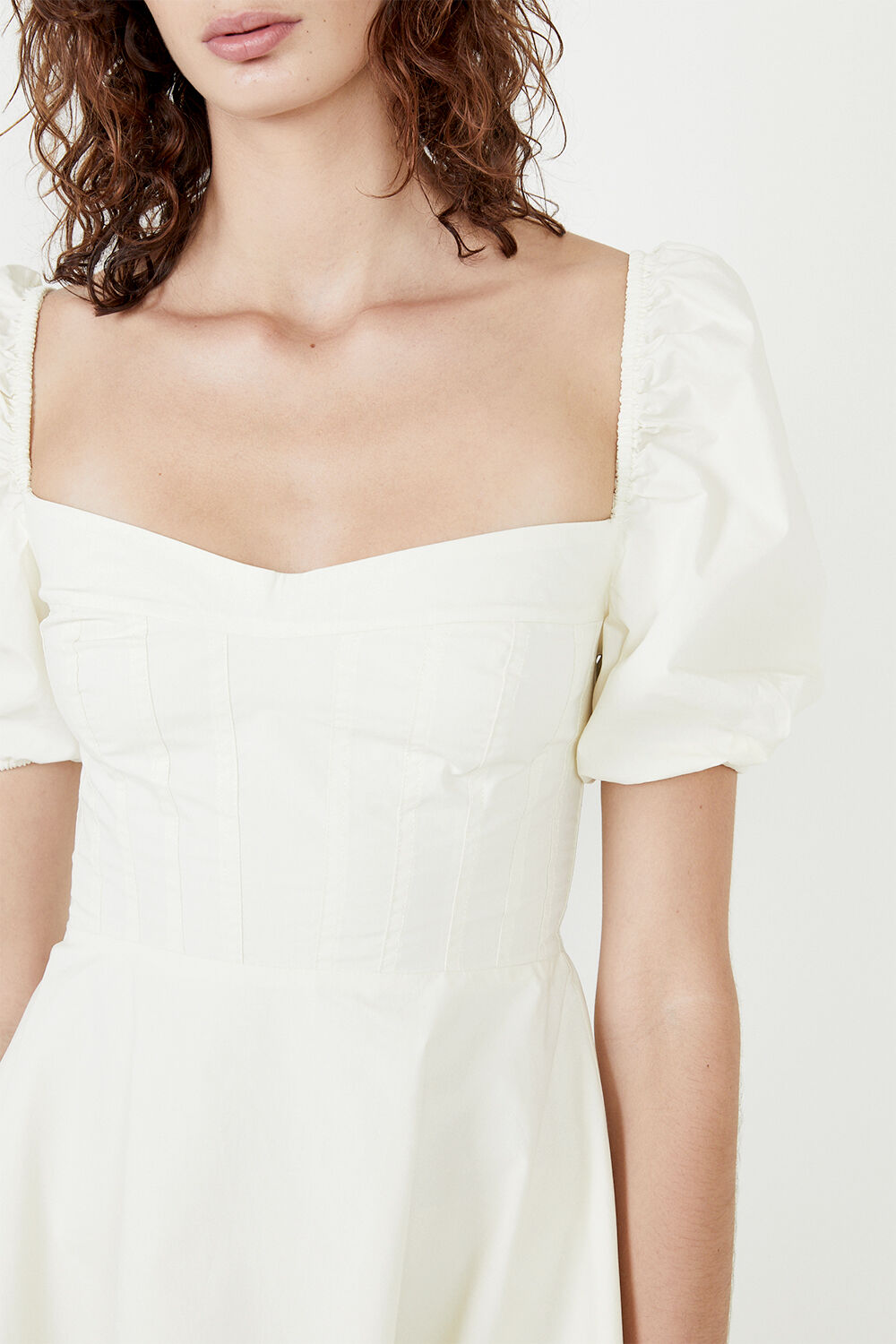 THE CORSET STAPLE DRESS in colour TENDER YELLOW