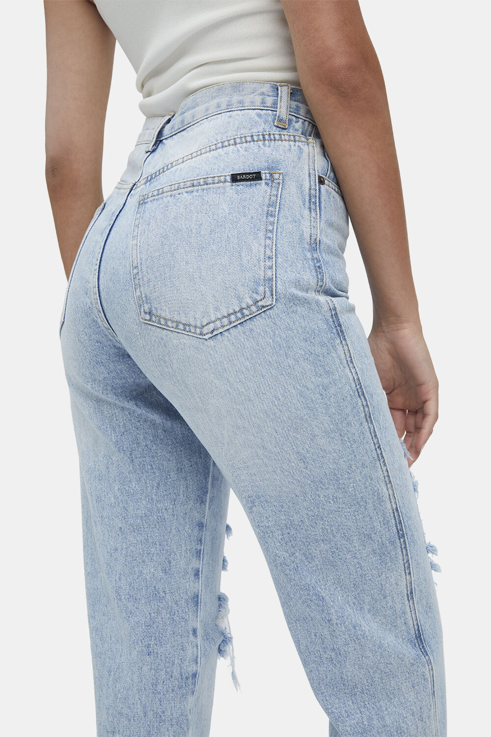 Eva Straight Leg Jeans In Vintage Bardot
