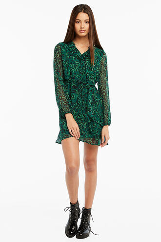 CLAIRE WRAP DRESS in colour AMAZON