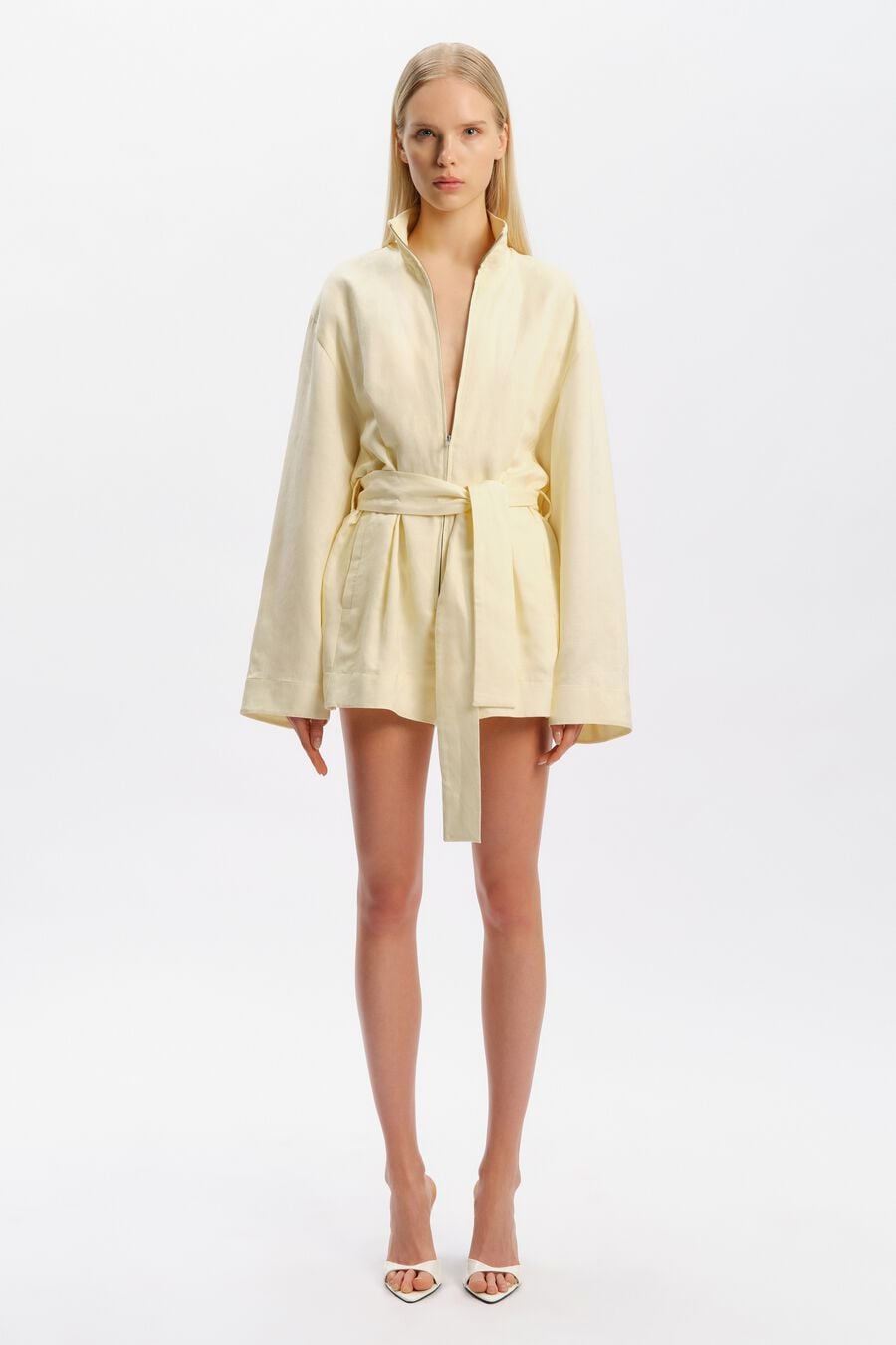 Aeress Linen Blend Playsuit