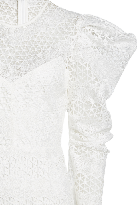 LANA LACE DRESS in colour CLOUD DANCER