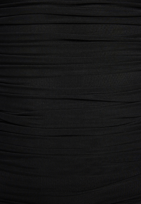 TASHA MESH DRESS in colour CAVIAR