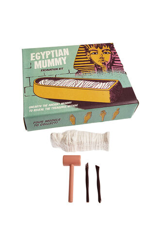 Egyptian Mummy Excavation Kit in colour BRIGHT WHITE