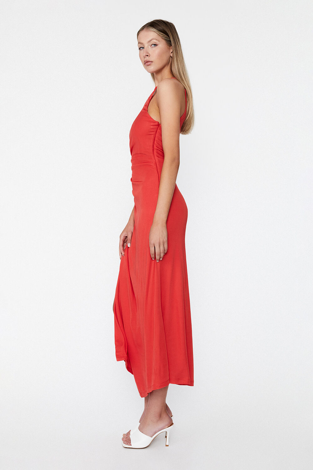 MIMOSA CUT OUT DRESS in colour FIESTA
