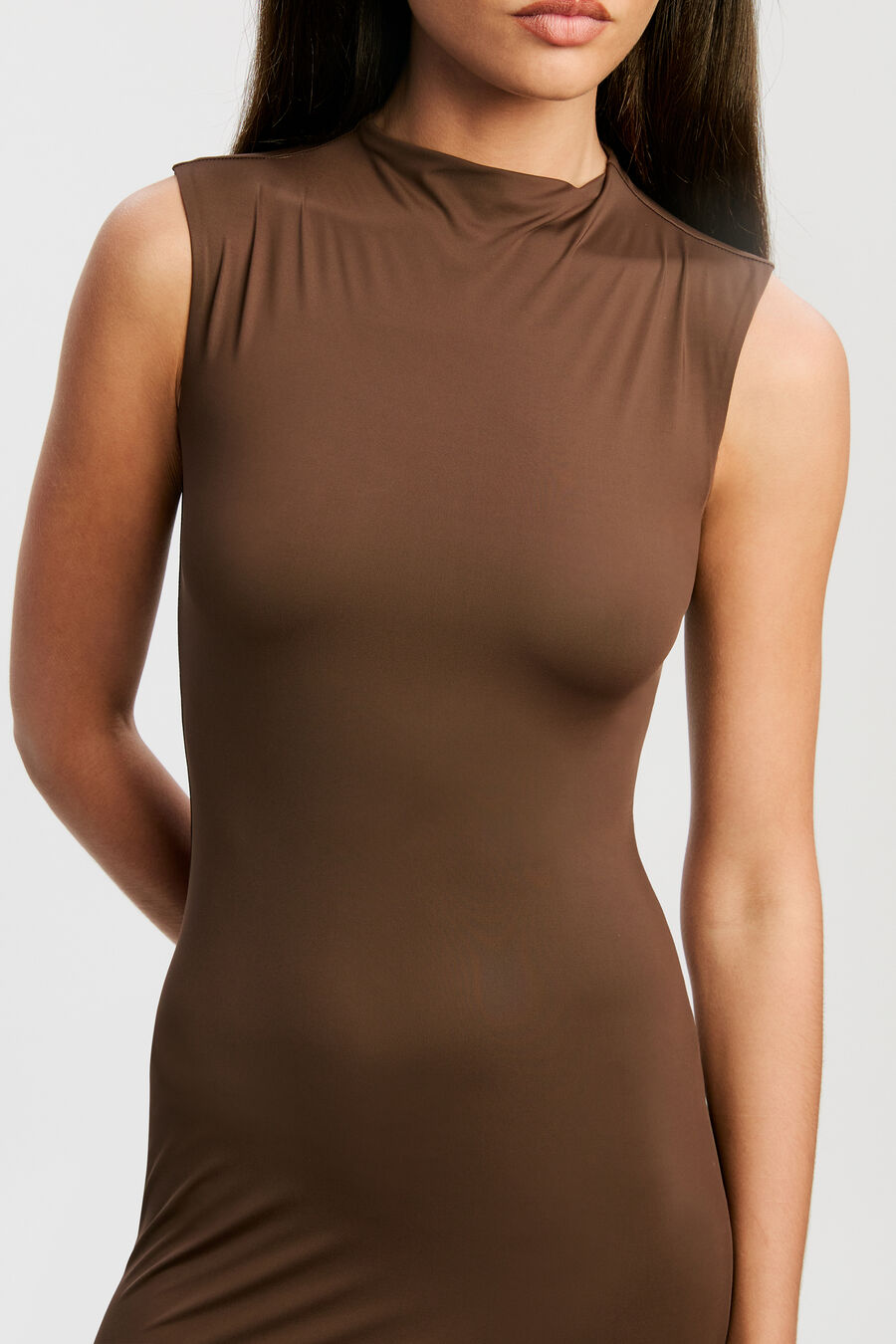 Veneda High Neck Maxi Dress