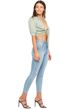 TIFFANY TIE TOP in colour ICEBERG GREEN