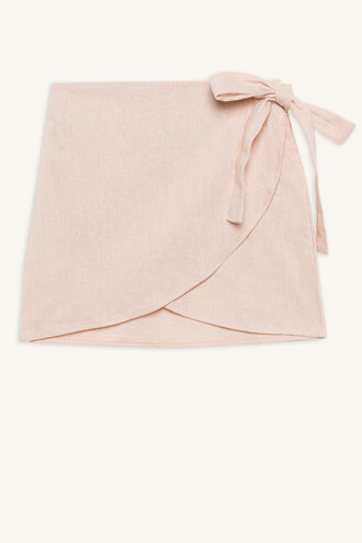 EMMA WRAP SKIRT in colour SILVER PEONY