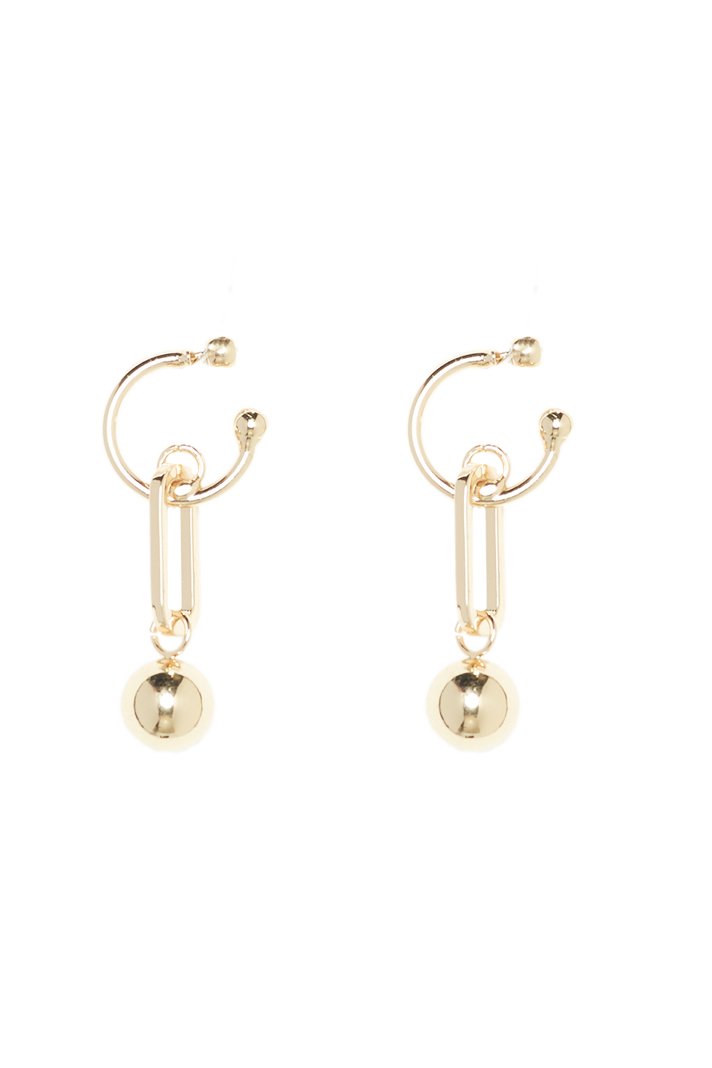 Hoop Ball Drop Earring Ladies Accessories & Jewellery Bardot