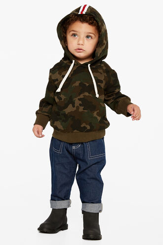 MINIMAL EFFORT HOODY in colour BURNT OLIVE