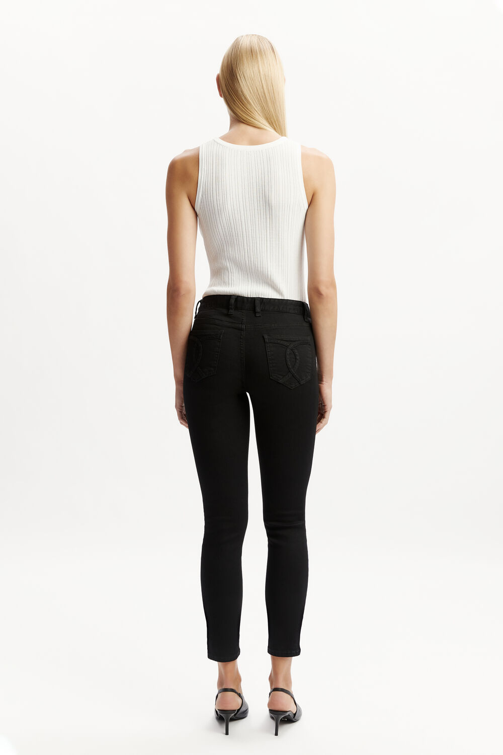 KATE HIPSTER JEAN in colour JET BLACK