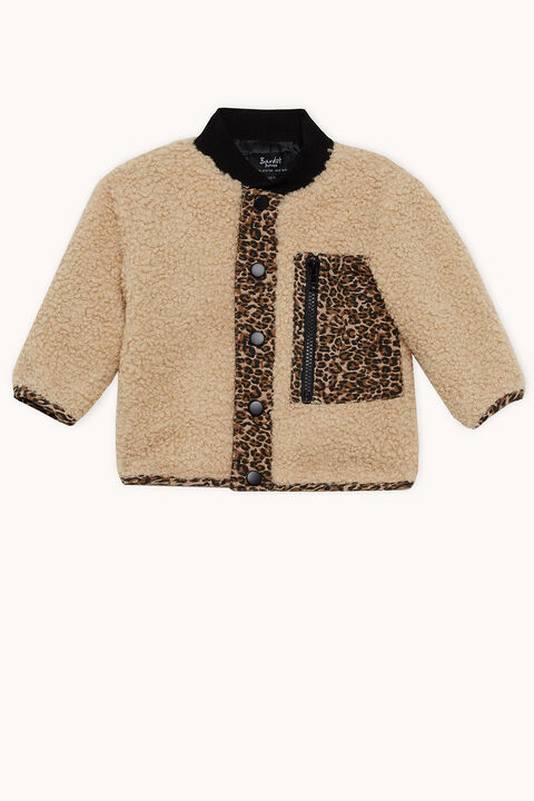 LEOPARD SHERPA JKT