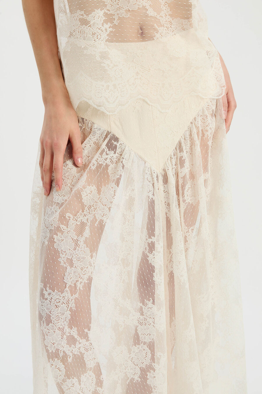 Hildie High Waisted Midi Skirt