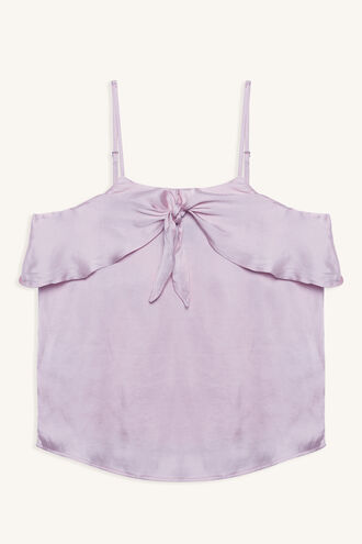CARINA RUFFLE CAMI in colour ORCHID BLOOM