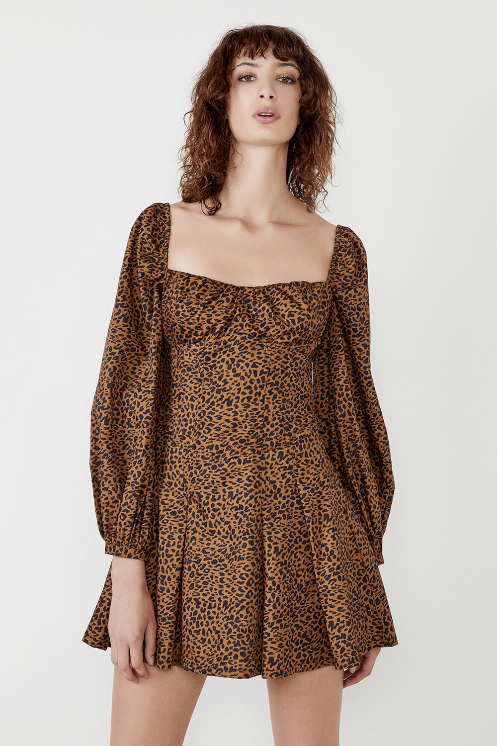 Leopard Print Dress in Leopard | Bardot