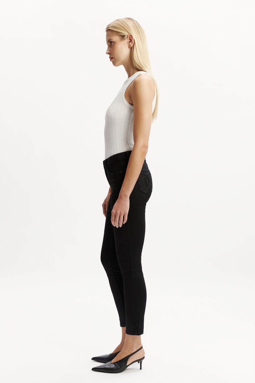 KATE HIPSTER JEAN in colour JET BLACK