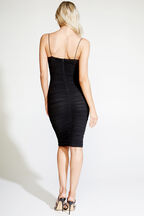 NAOMI DRESS in colour CAVIAR