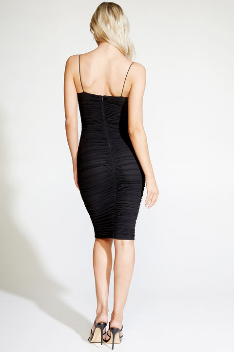 NAOMI DRESS in colour CAVIAR