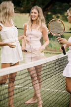 PINK DENIM ZIP DRESS in colour SHRINKING VIOLET