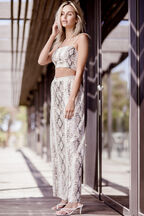 SNAKE PRINT CAMI in colour VANILLA ICE