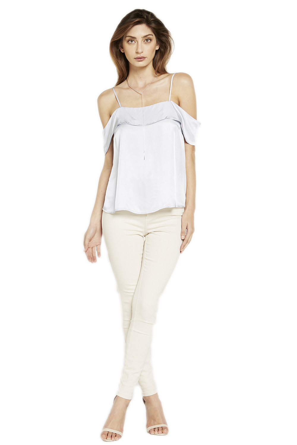 bardot cold shoulder top