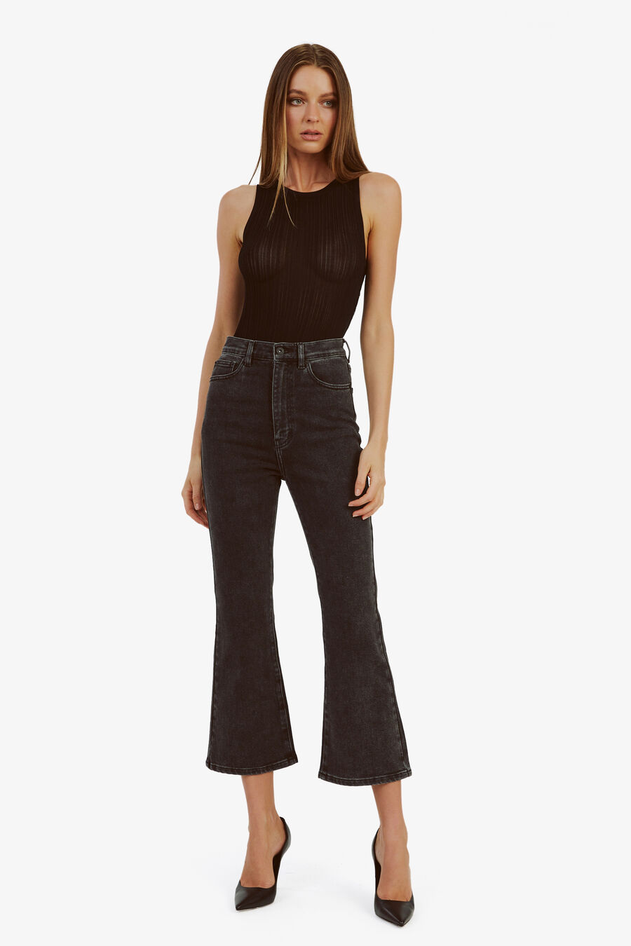HEIDI FLARED CROPPED LEG