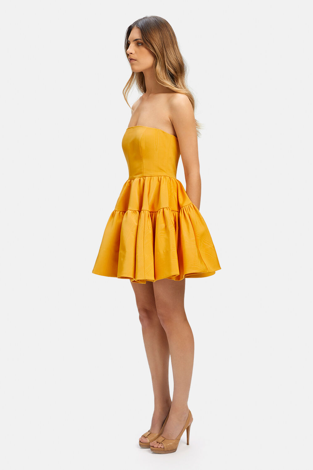 CHARLOTTE MINI DRESS in colour TIGERLILY