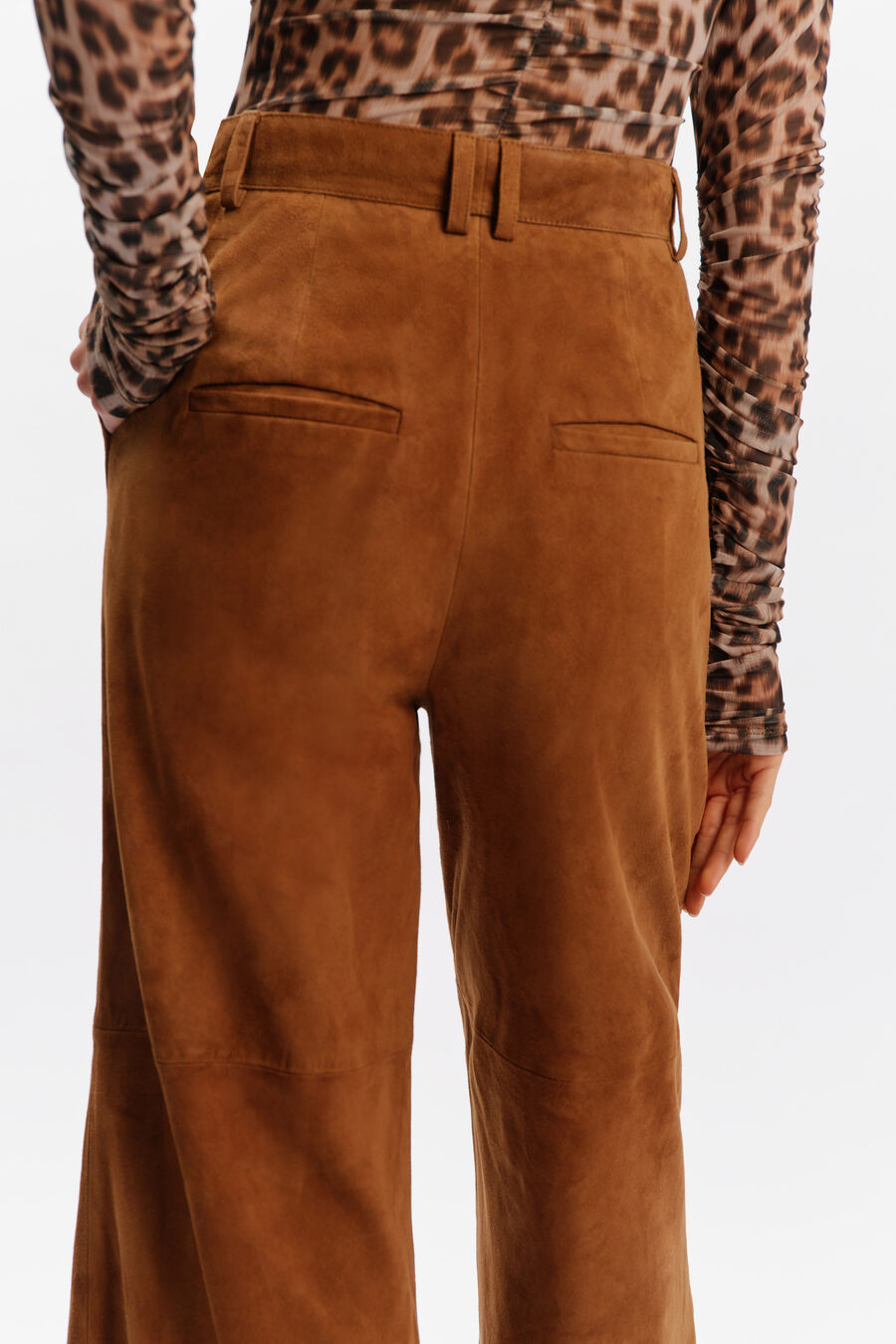 Evina Genuine Suede Pant