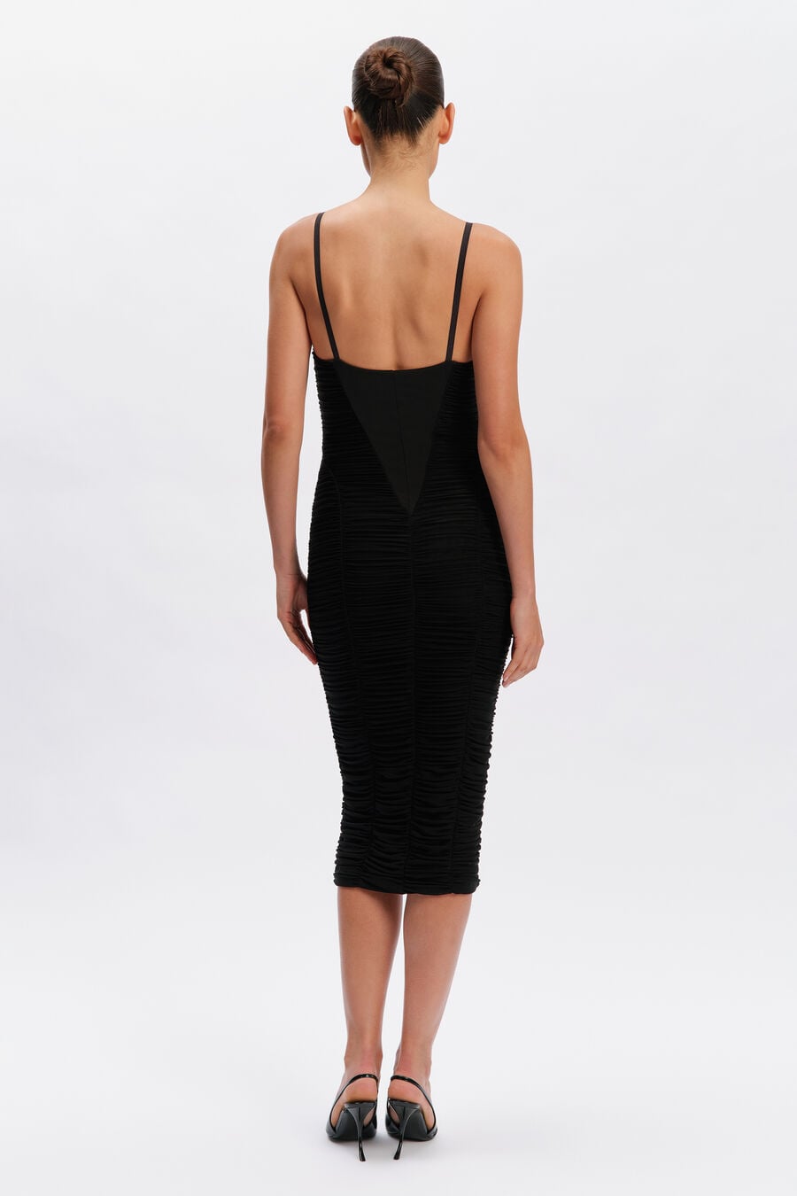 Melia Gathered Midi Dress