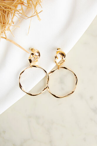 SHELL HOOP in colour SILVER