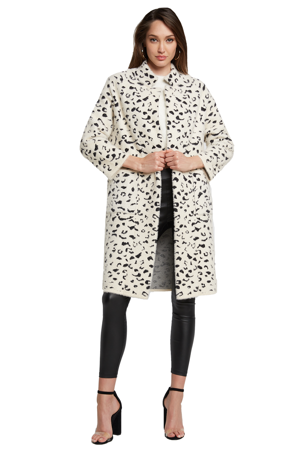 Leopard Coatigan in B\u0026w Leop | Bardot