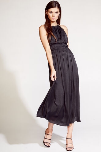 SILVANA DRESS in colour CAVIAR