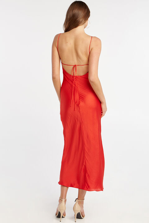 JASSIE SLIP DRESS in colour FIESTA