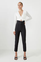 CORSET PANT in colour CAVIAR