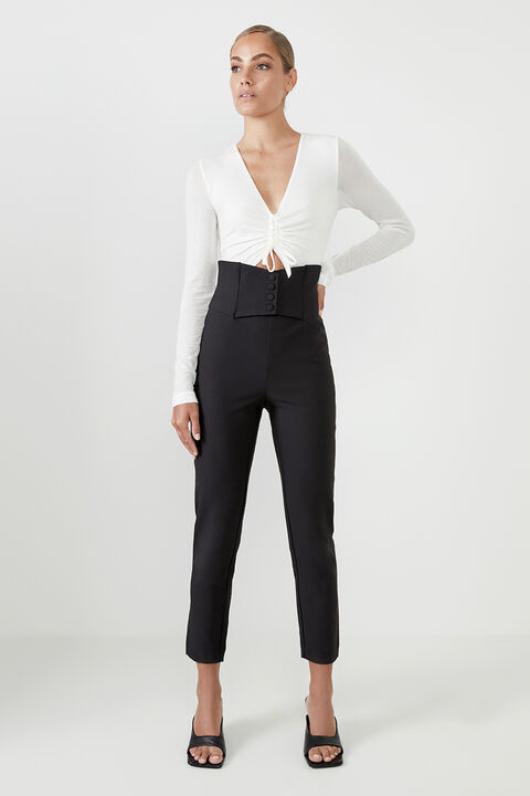 CORSET PANT in colour CAVIAR