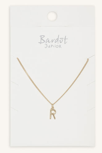 INITIAL NECKLACE in colour GOLD EARTH
