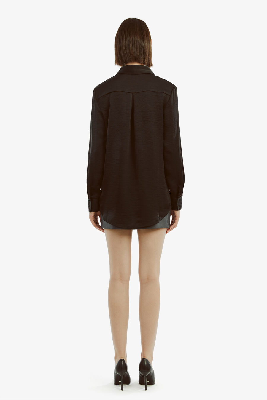 Dinah Pintuck Satin Shirt