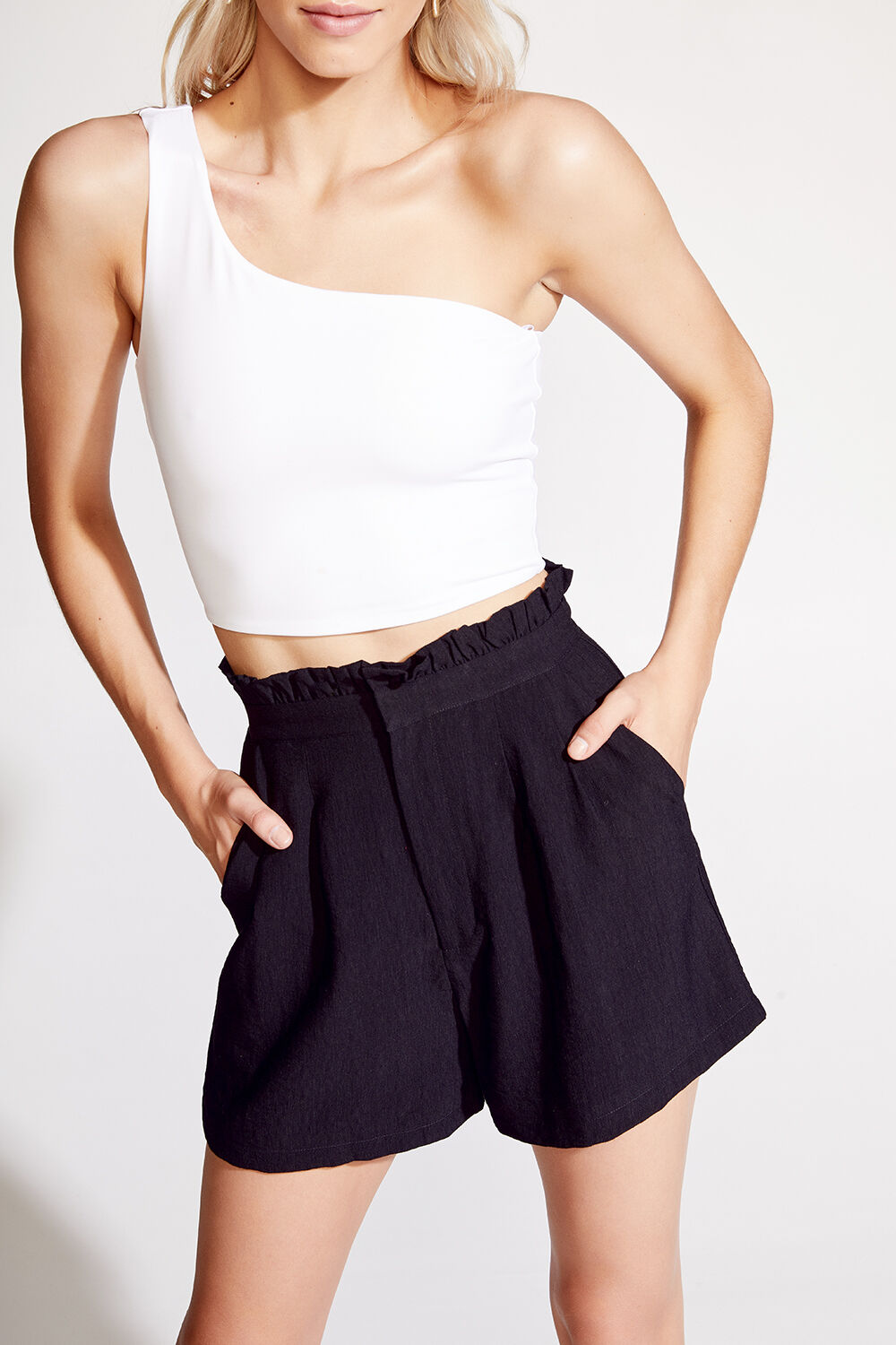 MELANIE CROP TOP in colour BRIGHT WHITE