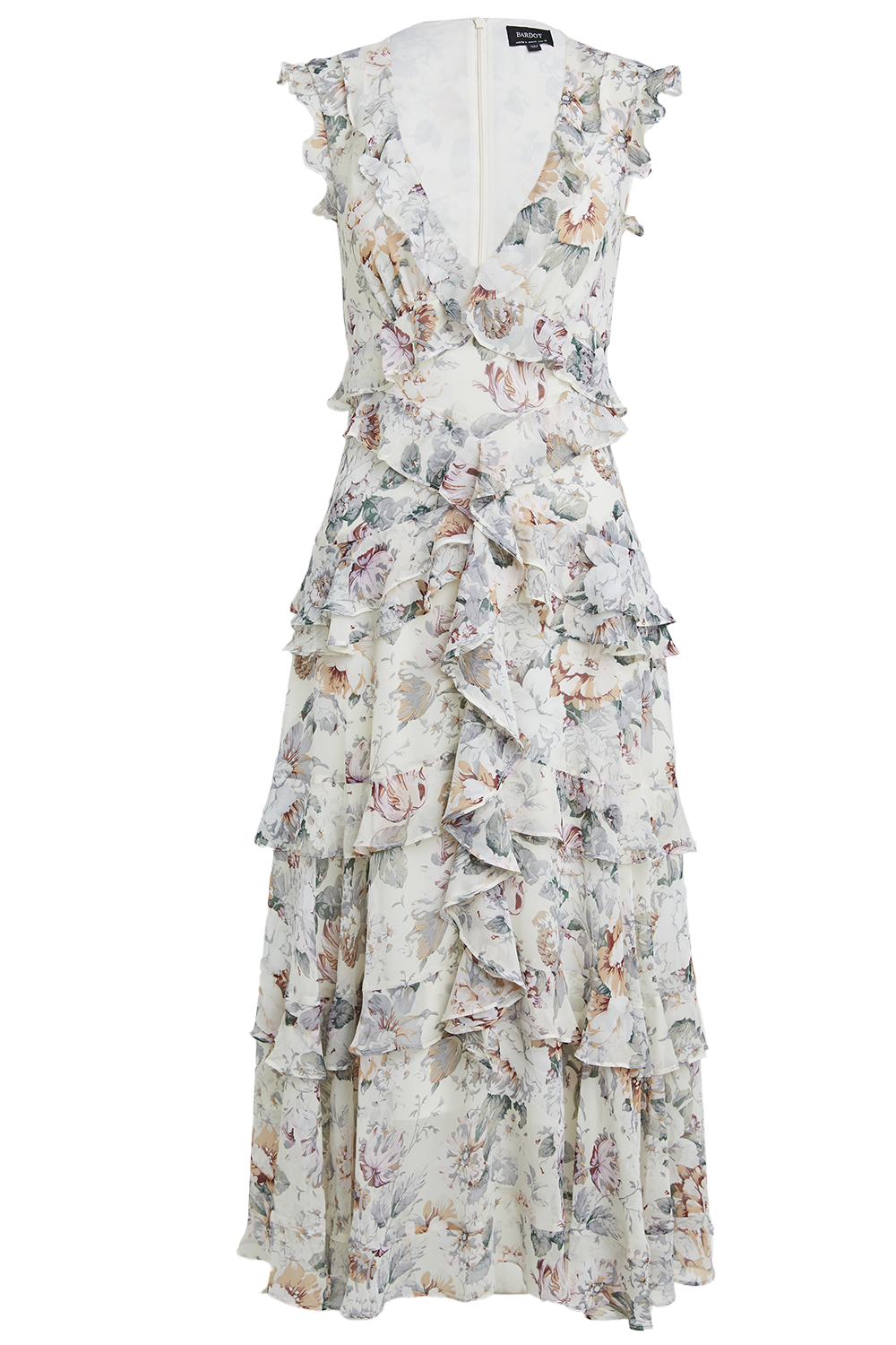 Nelly Floral Dress in Ivry Fl | Bardot