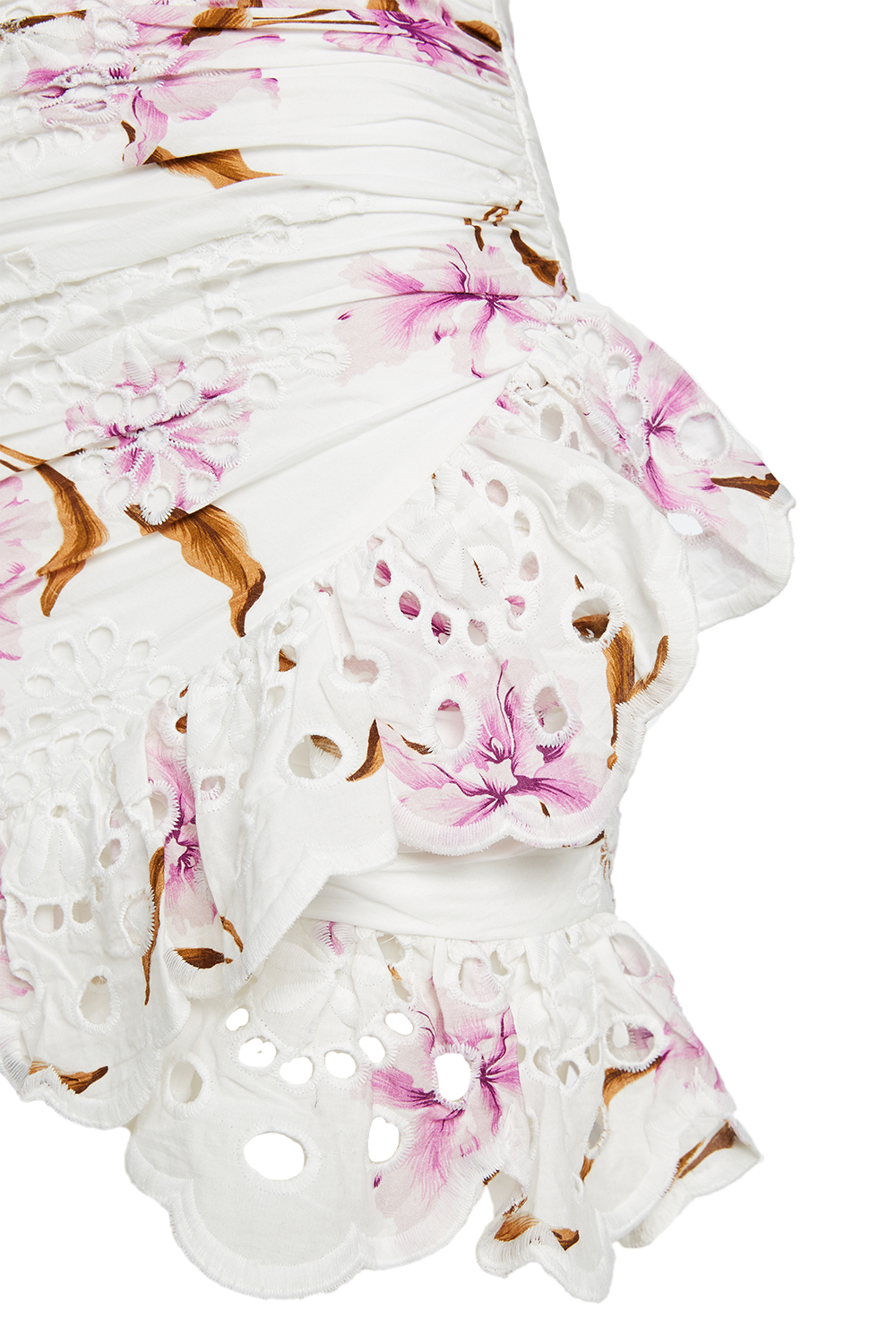 FLORAL PRINT DRESS in colour BLANC DE BLANC