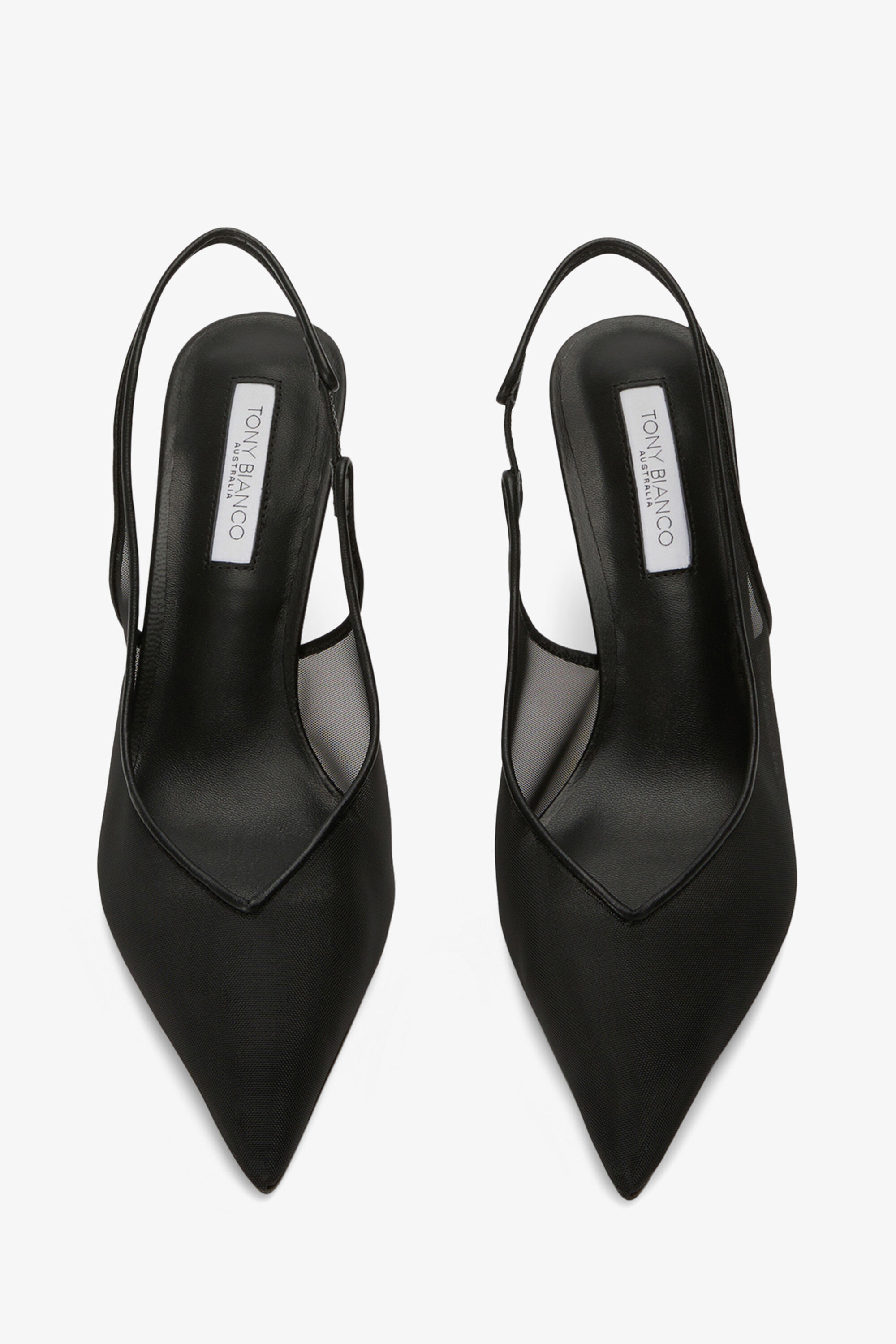 Tony Bianco Breeze Black Nylon Heels In Black | Bardot