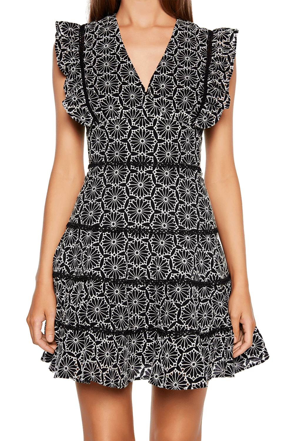 bardot sierra frill dress