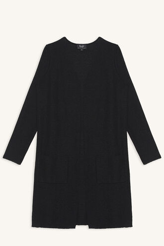 AUDRE CARDIGAN in colour CAVIAR