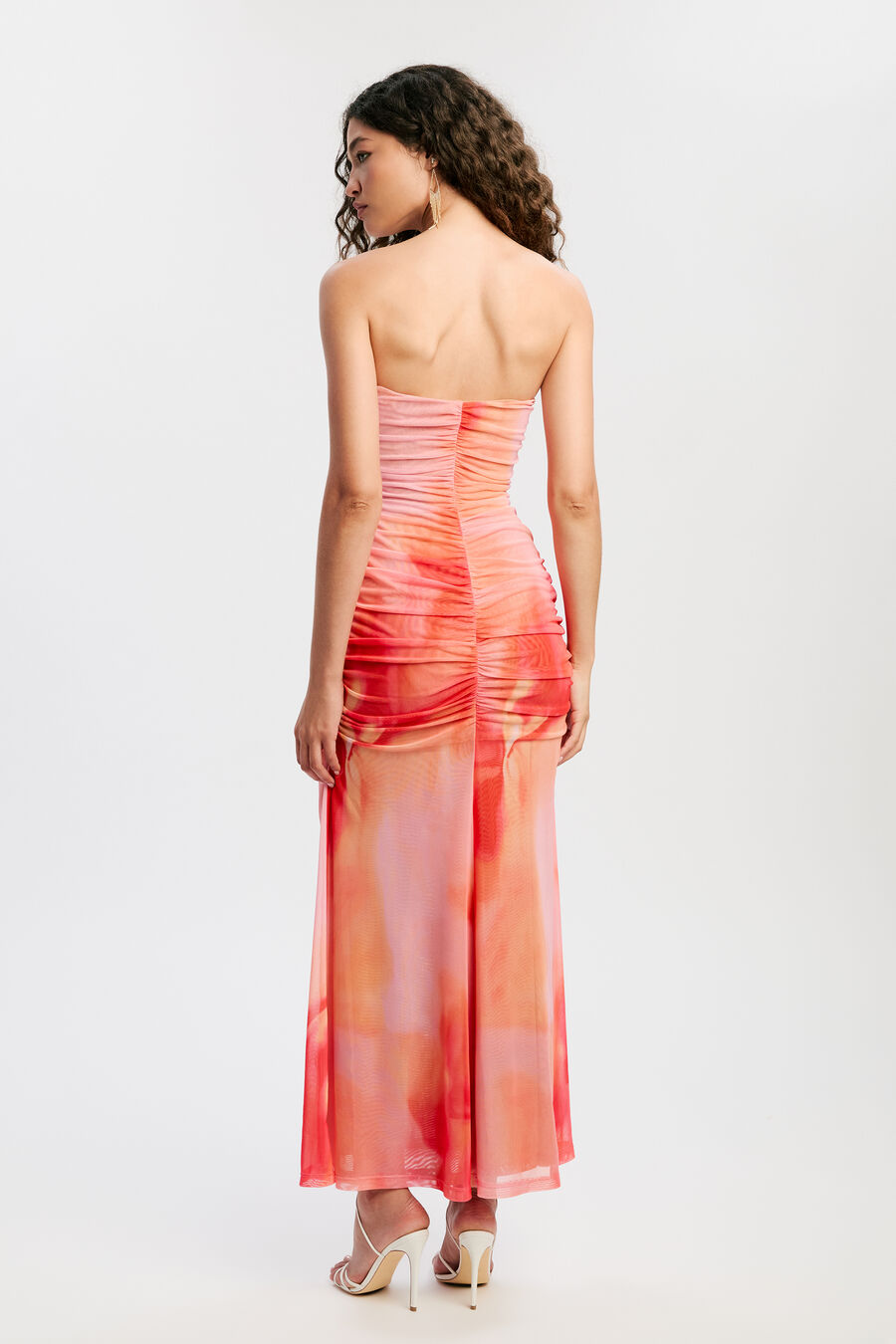 Stephanie Printed Mesh Dress